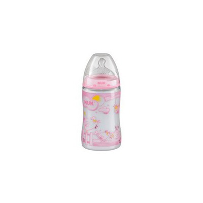 NUK First Choice Biberon sticla 240 ml +Tetina latex orificiu mediu